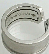Load image into Gallery viewer, &#39;C&#39; of Cartier Ring 18 kt White Gold with 0.3 ct of Diamonds