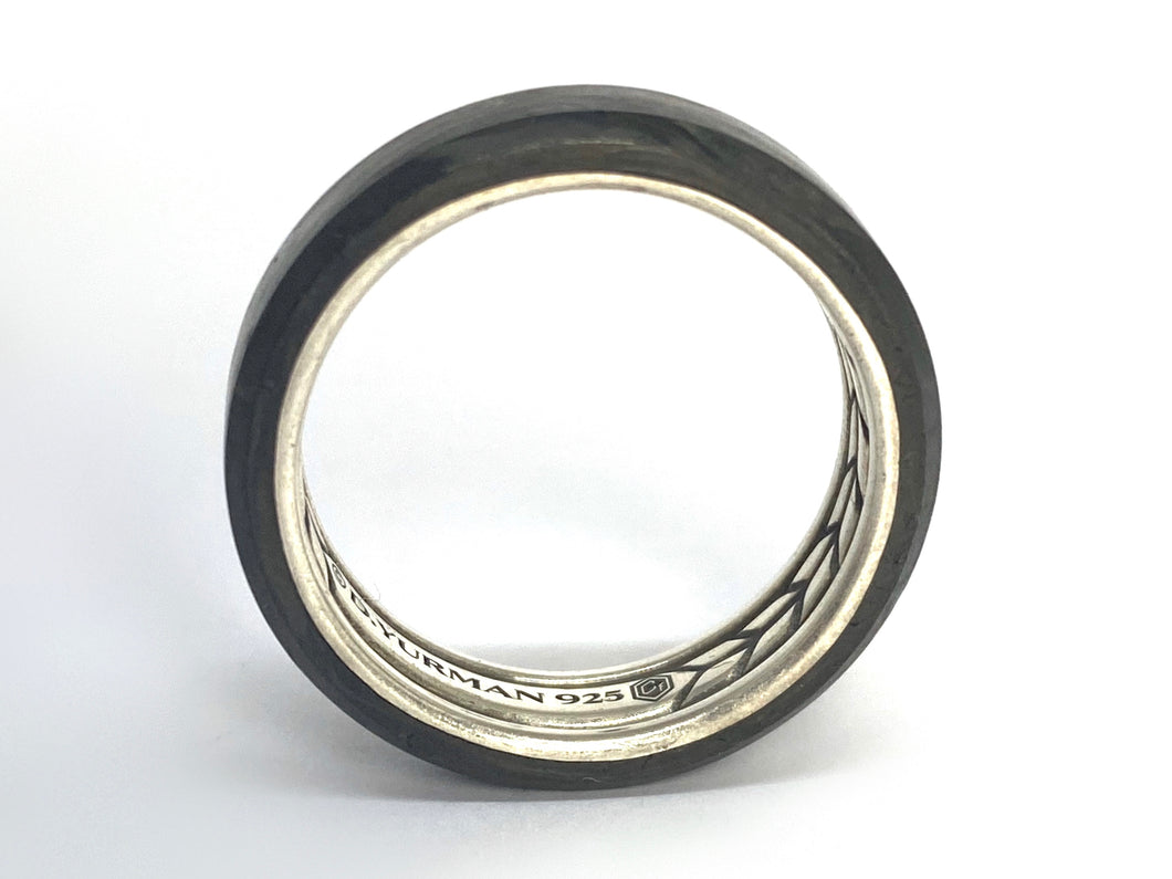 David Yurman Silver Forged Carbon Ring