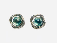 Load image into Gallery viewer, David Yurman Silver Infinity Earrings - Prasiolite