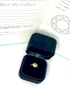 Tiffany & Co Soleste Platinum and Gold Yellow Diamond Engagement Ring