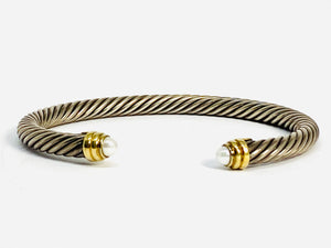 David Yurman Cable Bracelet with Pearls