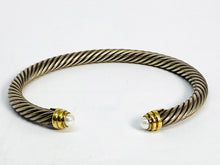 Load image into Gallery viewer, David Yurman Cable Bracelet with Pearls