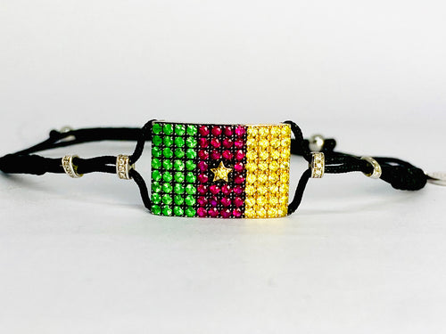 18k Pippo Perez Cameroon Flag Bracelet