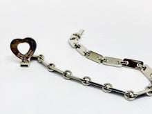 Load image into Gallery viewer, Cartier 18 kt White Gold Fidelity Heart Key Bar Link Bracelet with Matching Key