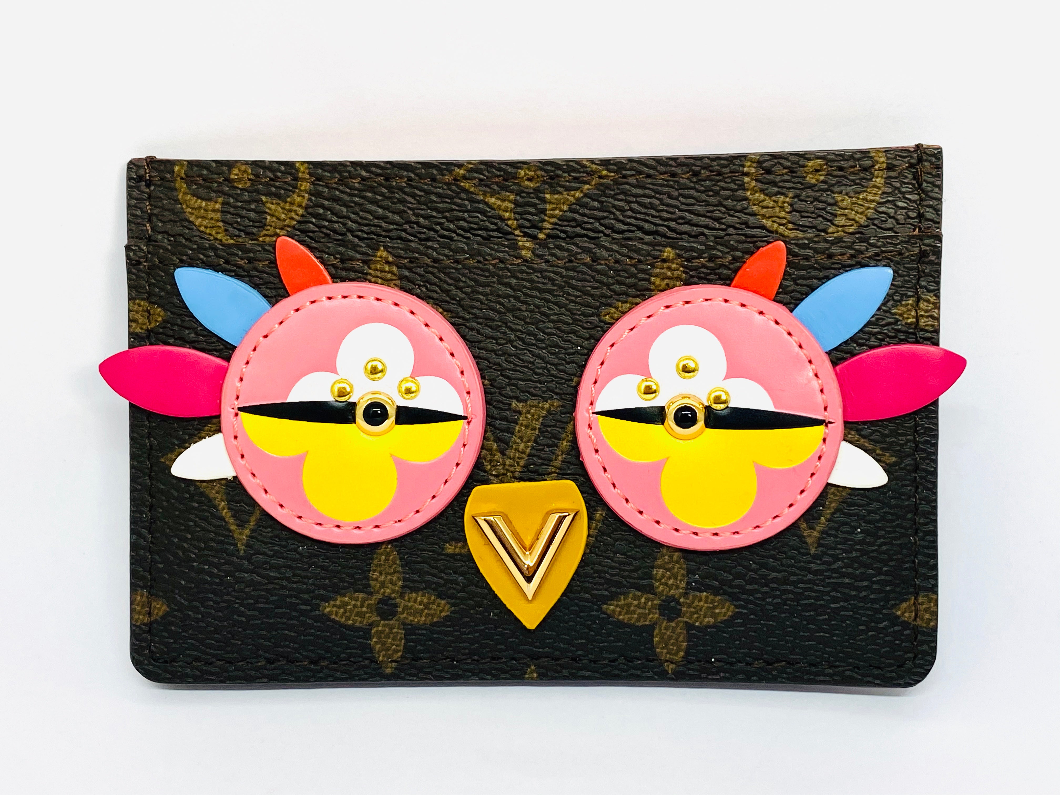 LV Louis Vuitton Love bird / owl coin purse / pouch / keychain / key  holder, Women's Fashion, Bags & Wallets, Purses & Pouches on Carousell