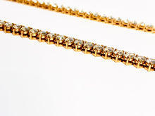 Load image into Gallery viewer, 14 kt Rose Gold Diamond Necklace 16 Inches Long