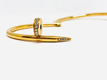 Load image into Gallery viewer, Cartier Juste un Clou Gold Diamond Nail Bracelet
