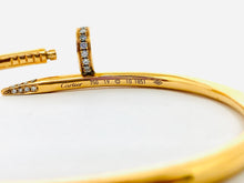 Load image into Gallery viewer, Cartier Juste un Clou Gold Diamond Nail Bracelet