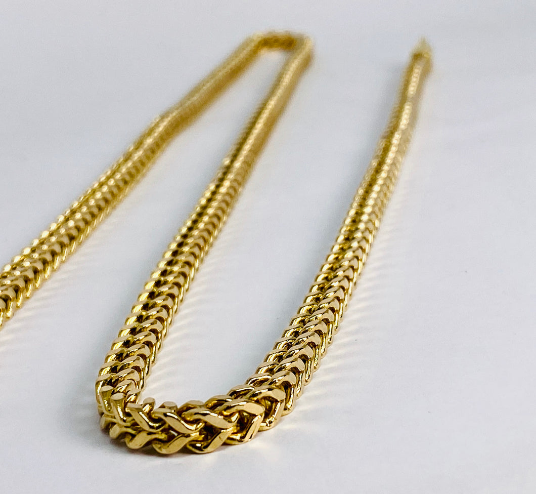 14 Kt Yellow Gold Franco Chain Necklace