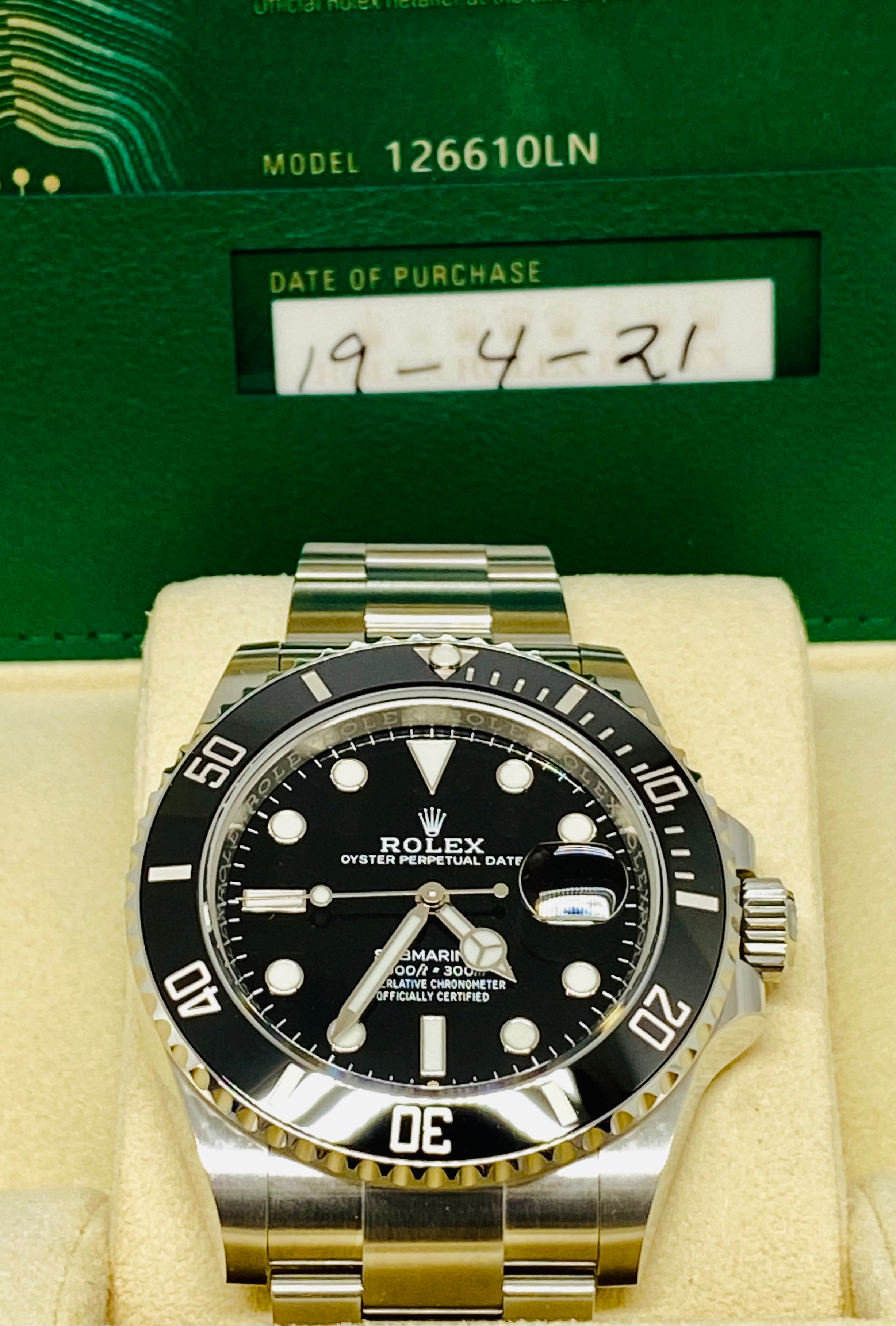 ROLEX Submariner 41 Oystersteel Cerachrom Black 126610LN