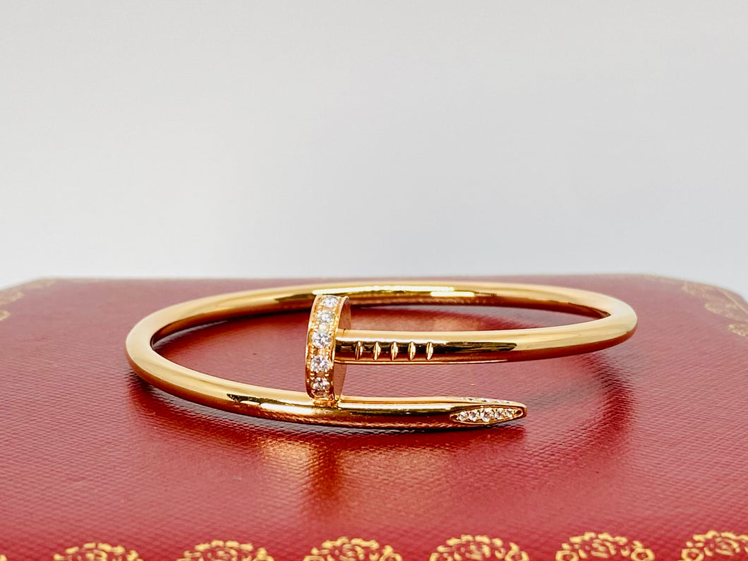 Cartier Pre-Owned Cartier Juste Un Clou Bracelet in 18k Rose Gold 124483 -  Jomashop