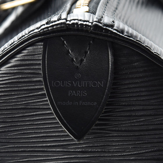 Louis Vuitton Black Epi Speedy 30