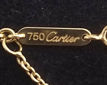 Load image into Gallery viewer, Cartier 18 kt 52nd Street Sign Diamond Pendant with 18 kt Cartier Necklace