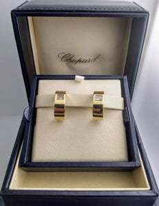 Chopard 18 kt Yellow Gold Happy Diamond Earrings