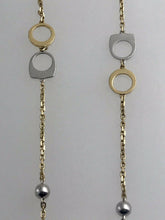 Load image into Gallery viewer, Fred Paris Small Success Necklace 18 kt White and Yellow Gold